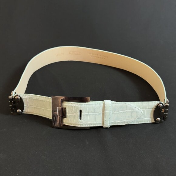 Carlisle Women\'s Alligator Embossed Genuine Leather Belt main image 4